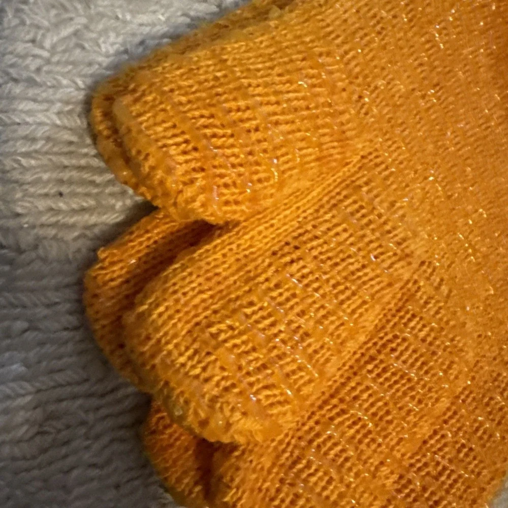 Rugged Wear String Knit PVC Grip Gloves Orange Large 660-2005 Work Safety